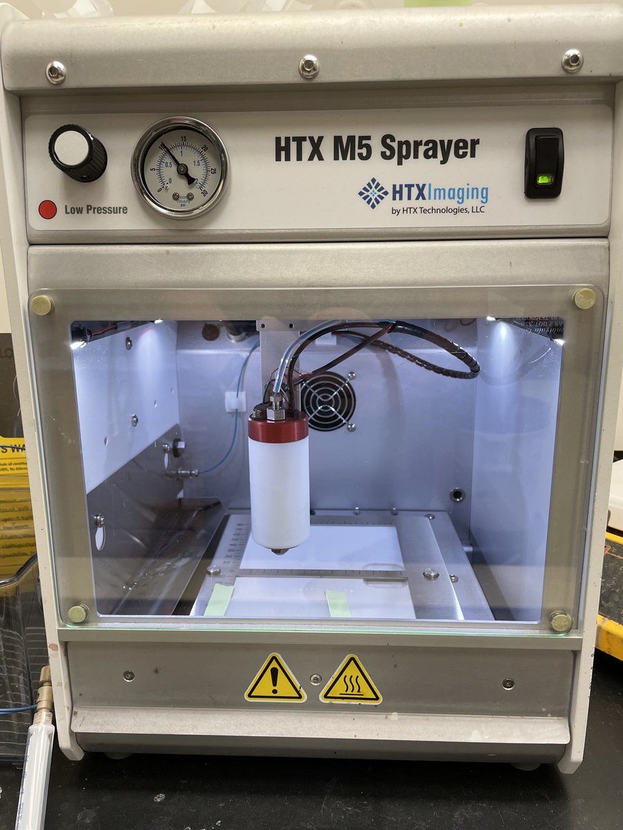 PrenticeLabUF's tweet photo. Welcome to the Twittersphere @HTXImaging! Your M5 Sprayer enables our cutting edge Imaging Mass Spec capabilities. We have more great research coming soon! #ImagingMS https://t.co/8NsqkllqnS