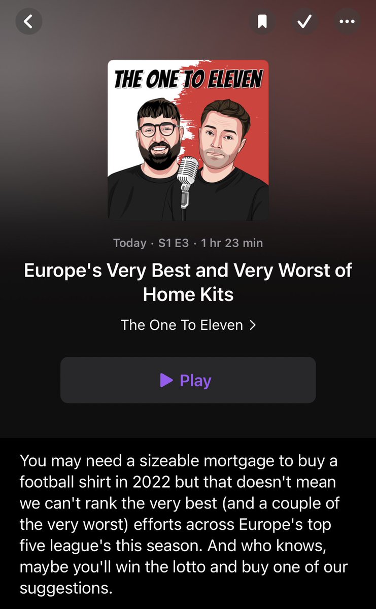 TheOneToEleven's tweet photo. Episode 3 is LIVE!💪🏼 

Head to your podcast apps to hear which are the best (and very worst…) home kits across Europe’s top 5 leagues this season!

Also, more transfer chat, all the best debuts from the 1st round of Prem action &amp; your Weekly Fantasy Reminder.

#Football #Podcast https://t.co/NAbJH4mTki
