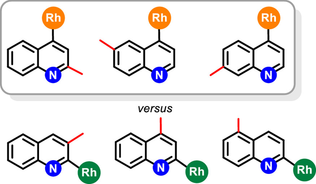 Orgmet_ACS's tweet photo. To know which C-H bond of quinoline, methylquinolines, and related monosubstituted quinolines is activated by rhodium, check the latest work from @EsteruelasGroup in @Orgmet_ACS https://t.co/nQIXyvwlun. Today's #ACSEditorsChoice @ACSPublications https://t.co/qFsCss2fth