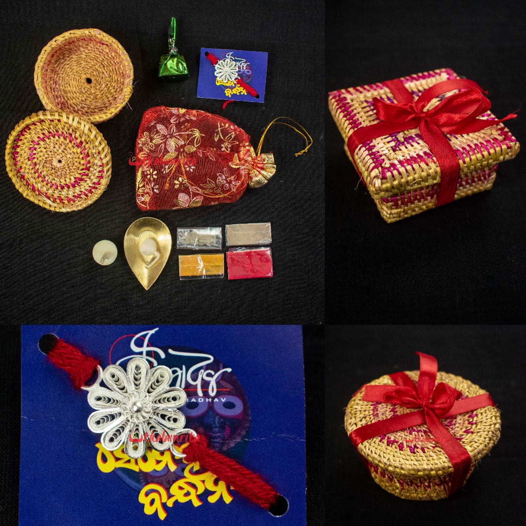 #HappyRakshaBandhan #rakhicelebration #Rakhi #Rakhigifts #odisha #handloom rakhis are not just beautiful, but also good for skin! Both our #upcycled #handmade rakhis & #silver #filigree rakhi boxes have been well received by craft lovers Worldwide at utkalamrita.com 💕🥰