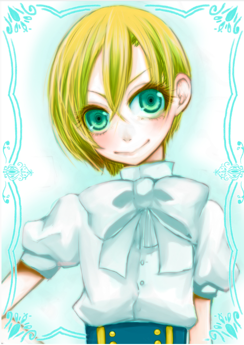 「完全に自己満なんだけど、6年前に描いたハインぼっちゃん、こう描きたい!!って思っ」|鎖骨＠次はMBFのイラスト