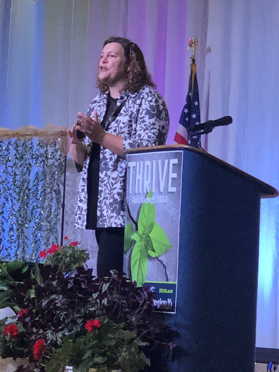 Wow!  What an amazing day!  Our Back to School Kick Off Conference is THRIVIng!  Keynotes from <a href="/jillmsiler/">Jill Siler</a> and <a href="/MichaelBonner_/">Michael Bonner</a> have been inspiring for more than 800 educators across the panhandle <a href="/Region16ESC/">Region16</a>