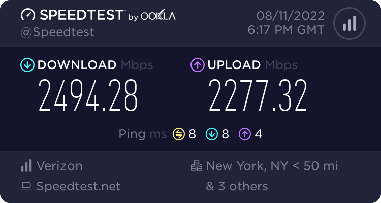 nycfurby's tweet photo. Omg...thank you @verizonfios
This is gonna help my 4K tournament vods upload a HELL OF A LOT FASTER.
#FiOSGang #GetFiber #Optimized #LowLatency https://t.co/emJvr2I5pb