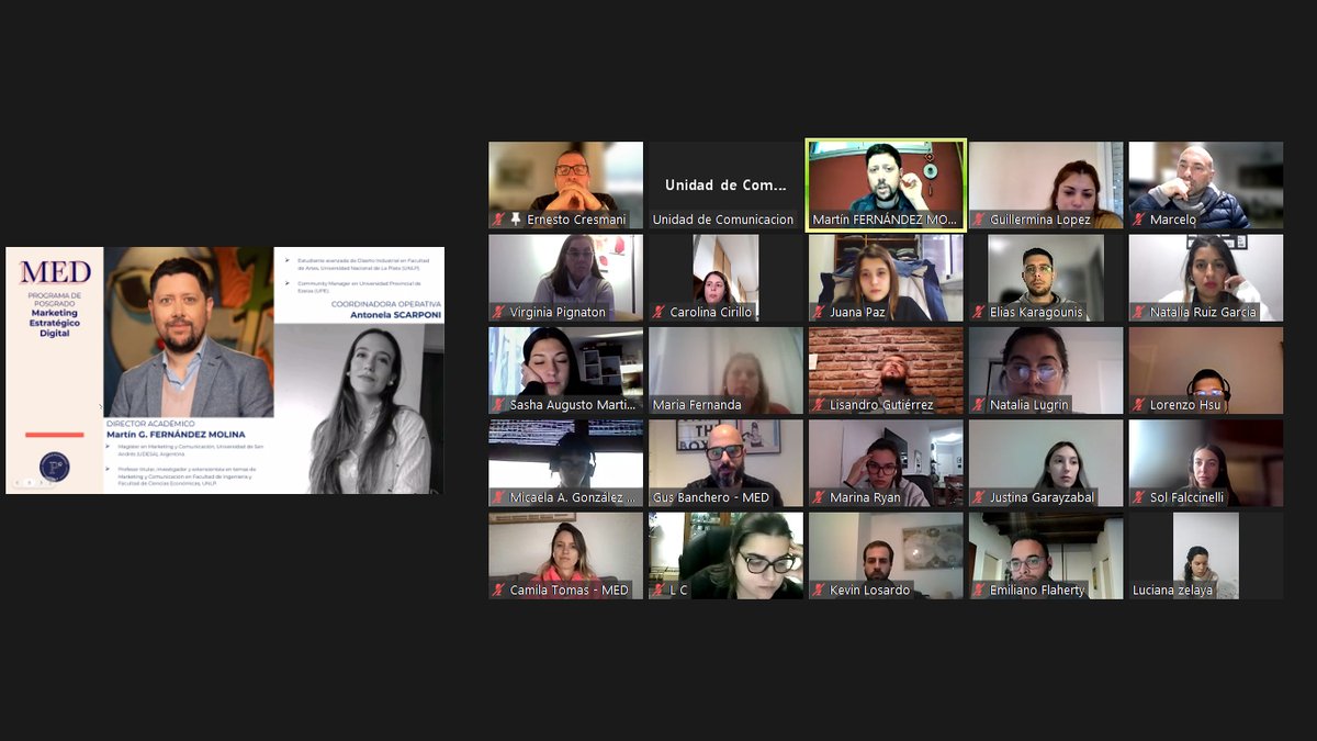 📌El día martes 9 de agosto comenzó el Programa de Marketing Estratégico Digital