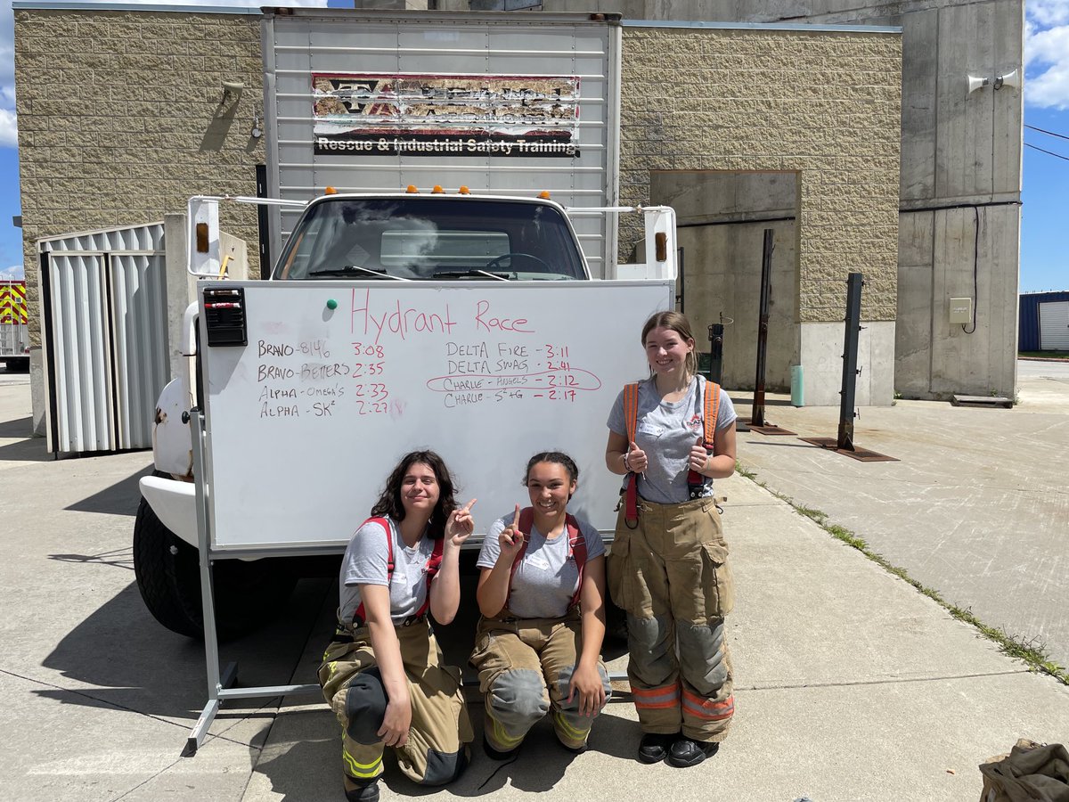 bgbundy's tweet image. ⁦@BlazeFireAca⁩ C platoons Charlie’s Angels with the fastest time at the hydrant competition.

#fireservicesleadershipcamp