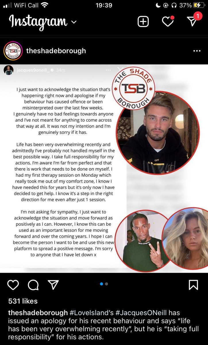 Sorry Wdym “if” IT did cause an offence #LoveIsland