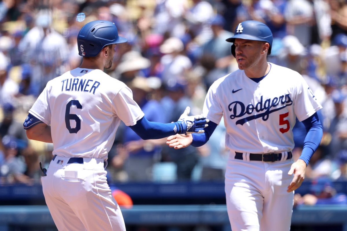 MLBNetwork's tweet image. Trea Turner and Freddie Freeman have both played in ALL 110 possible games for the @Dodgers this season 😳

#AlwaysLA
