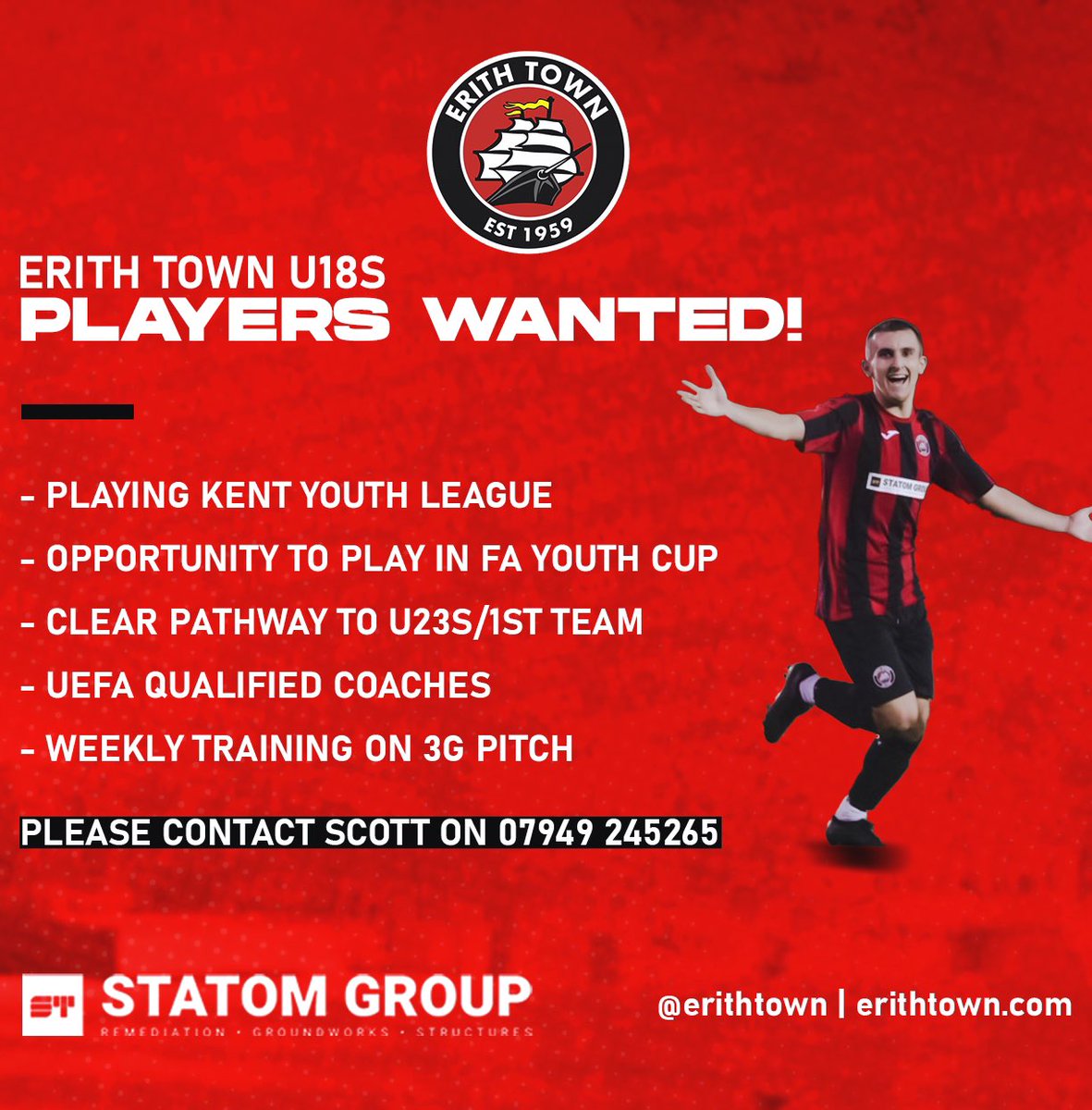 PLAYERS WANTED | The Dockers U18s are looking for players for this season's <a href="/KentYouthLeague/">KentYouthLeague</a> squad.