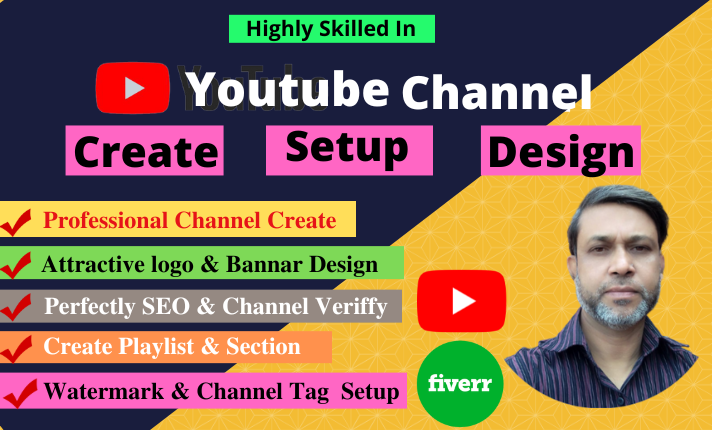 nasimakhnm's tweet photo. I will perfectly create YouTube channel with logo, banner, intro and outro
Create You tube Channel Perfectly
Attractive Logo Design
Channel Verify
Description Setup
#createyoutube #designyoutube #youtubeseo #setupyoutube #youtube 

My Fiverr link :https://t.co/HoFwWXMIih https://t.co/l99MPuoj0t