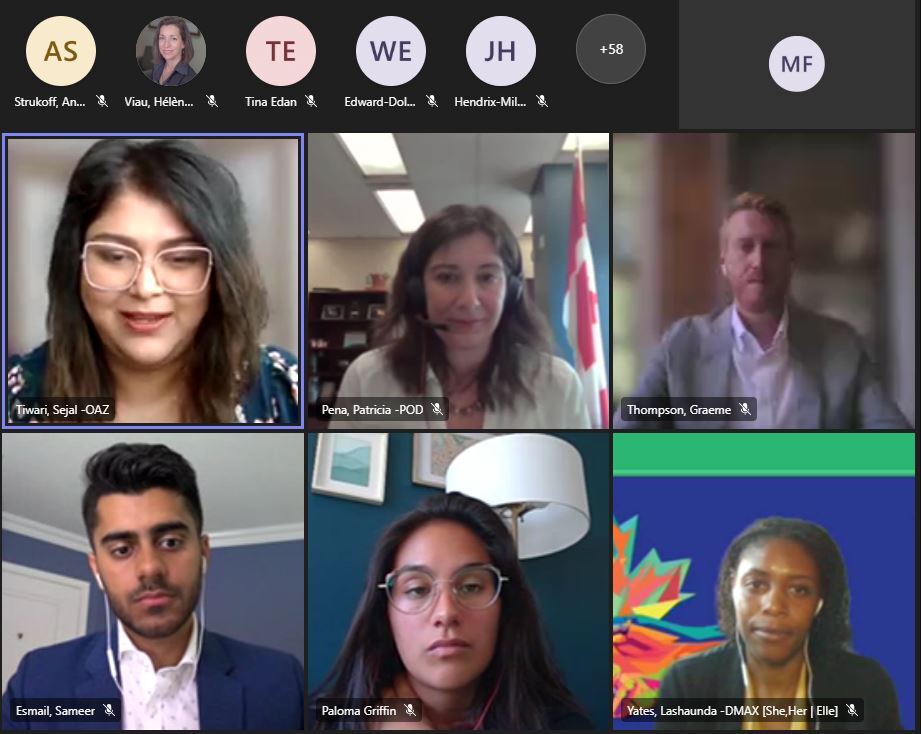 YDC delegates <a href="/Sameer__Esmail/">Sameer Esmail</a> &amp; @palomagriffin shared their views on the Future of #Diplomacy—highlighting the importance of digital skills, #diversity in representation, and leading from behind.

<a href="/GAC_Corporate/">Global Affairs Canada</a> Young Professionals Network's Youth Week #InternationalYouthDay