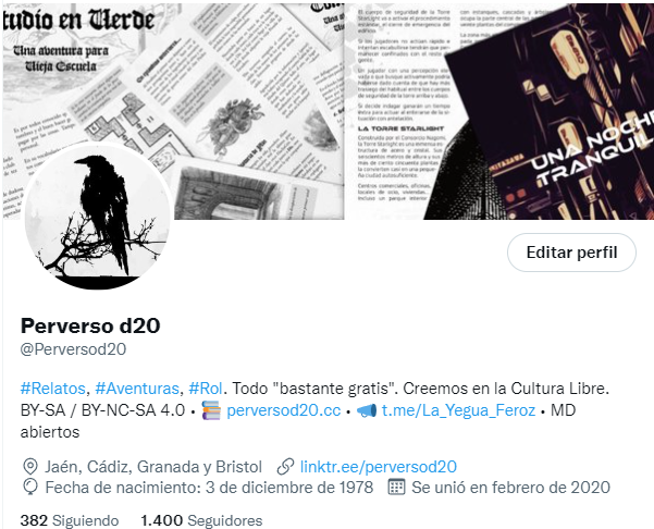 Perversod20's tweet photo. Por cierto, 1400 seguidores! No sabemos ni qué decir. 

Bueno, en realidad sí, muchísimas gracias a todos los que compartís o lleváis a vuestras mesas nuestras locuras roleras.

De corazón
GRACIAS ❤️🎲 https://t.co/H1WQFleqJn
