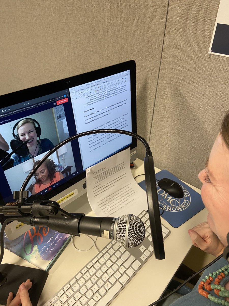 Here’s a behind the scenes look at an RPLP podcast recording. RELIGION UNMUTED returns with new episodes this fall! Grateful to ⁦<a href="/Pastor_Juanita/">Juanita Rasmus</a>⁩ for being our guest and to new host ⁦@R_C_Schneider⁩. Stay tuned!