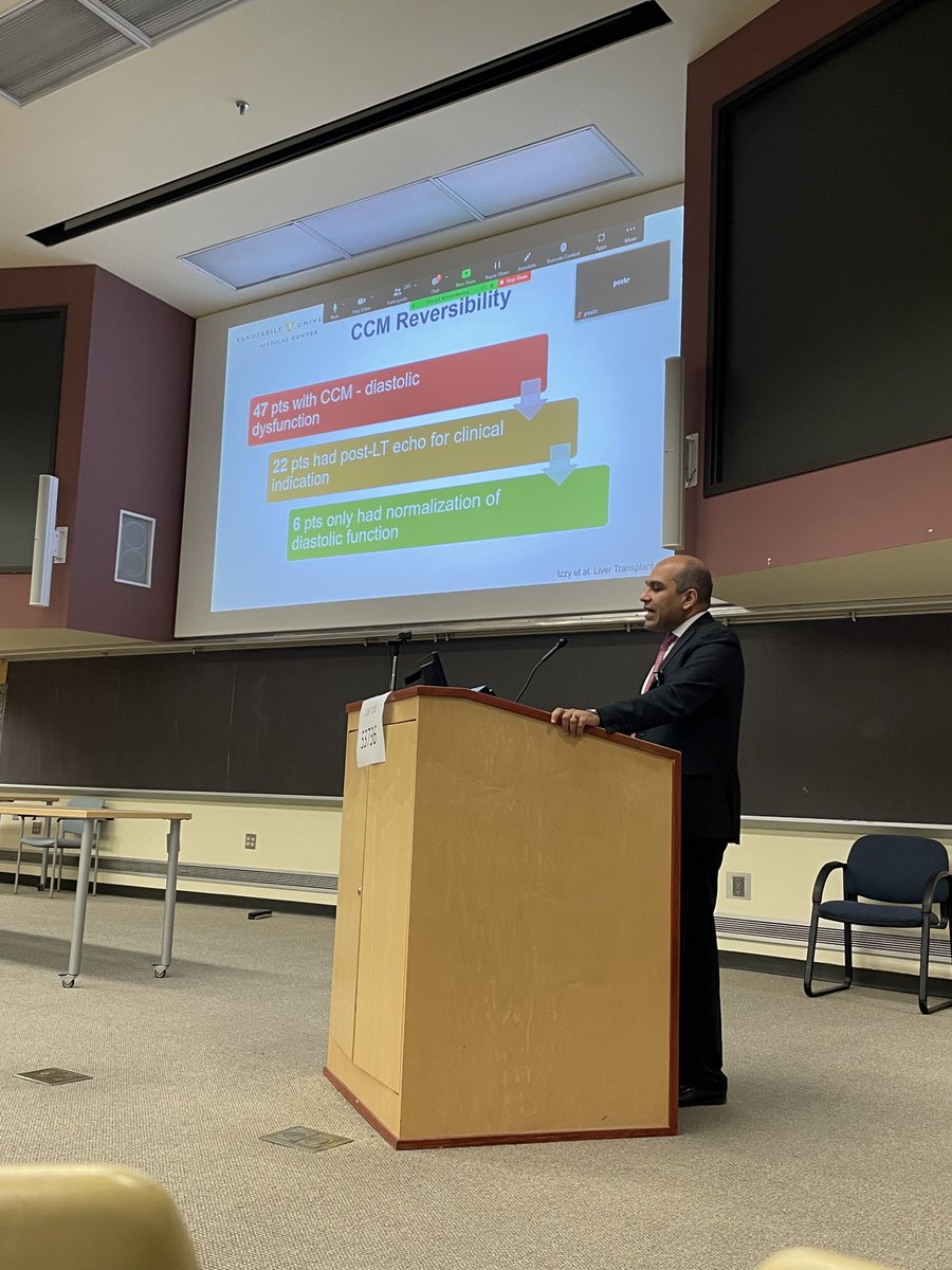 So great to be back in person for medical grand rounds! Big thanks to Dr. Izzy for an incredible talk on cirrhotic cardiomyopathy. Great to see several VUMC Internal Medicine house staff contributing to this work as well! aasldpubs.onlinelibrary.wiley.com/doi/full/10.10… @KimrynRathmell @manhalizzy
