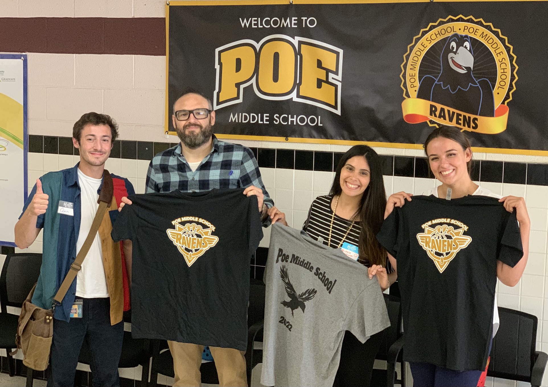 Poe Middle School on Twitter "An energizing first day with Our New to