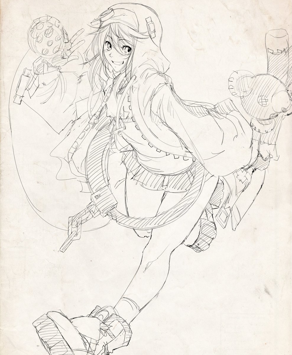 jessjessdraws's tweet photo. Daily warmup sketch #GuiltyGearStrive #bridgit https://t.co/i4bJazb4CY