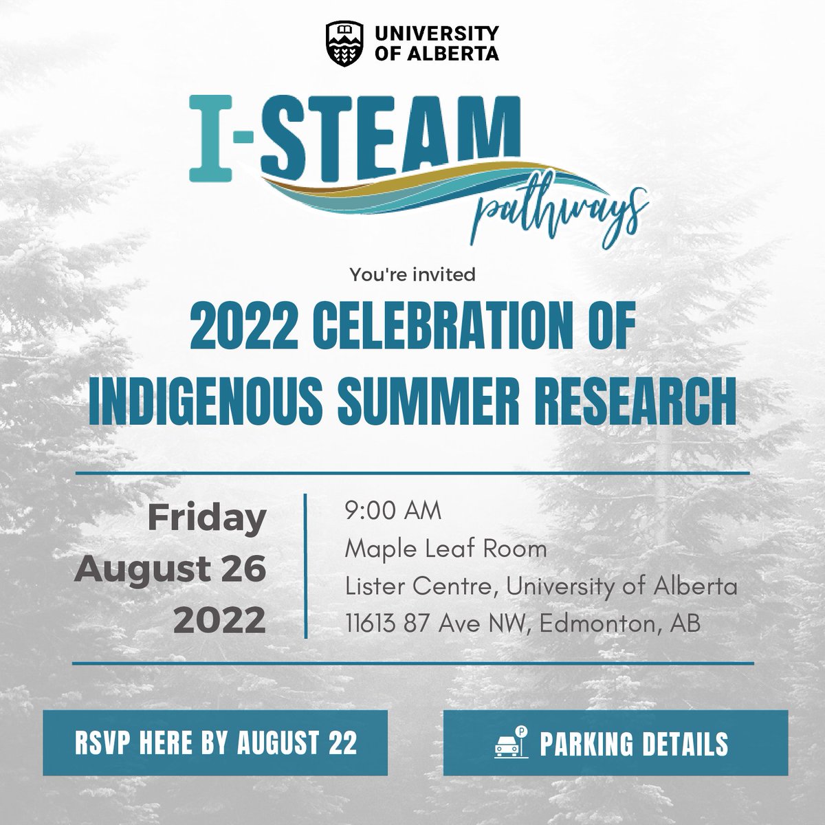 I-STEAM Pathways@UAlberta (@pathways_i) on Twitter photo Join us to view and celebrate the research completed by I-STEAM interns this summer! <a href="/pathways_i/">I-STEAM Pathways@UAlberta</a> #UAlberta Save the date:) Join us to view and celebrate the research completed by I-STEAM interns this summer! <a href="/pathways_i/">I-STEAM Pathways@UAlberta</a> #UAlberta Save the date:)