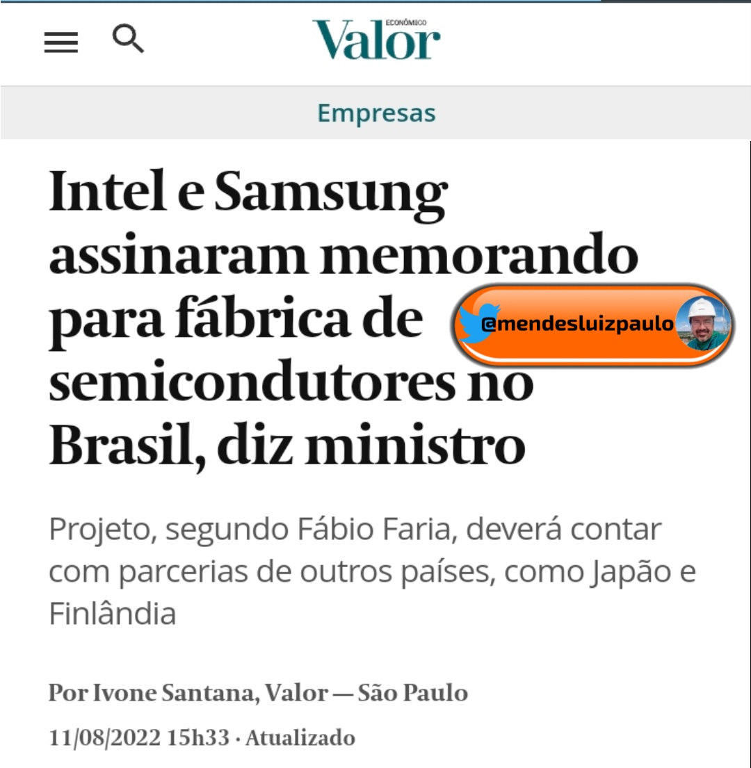 mendesluizpaulo's tweet image. ➡️ COMBINAÇÃO DE GARANTIA DE ENERGIA + ECONOMIA ESTÁVEL = INVESTIMENTO (GERAÇÃO DE EMPREGO E RENDA)

valor.globo.com/empresas/notic…
