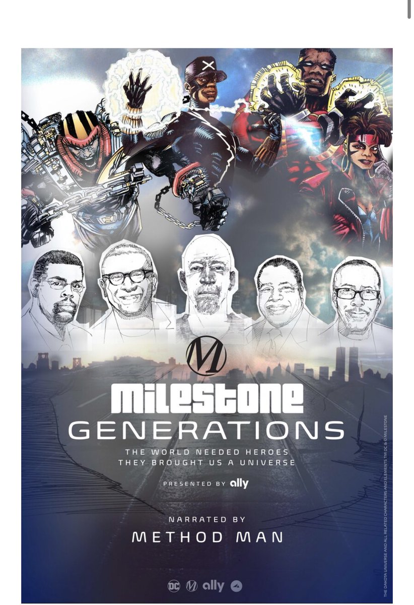 DoulaBean's tweet photo. If you haven’t watched this documentary on @hbomax  YOU MUST AS A COMIC FAN. I remember a lot of these characters from my dad in the 90’s &amp; static shock was my show! Black super heroes, our stories POSITIVE BLACK IMAGERY WE NEED. #blackheroes #ourlegacy @DakotaUniverse https://t.co/lPWeKEPtVE