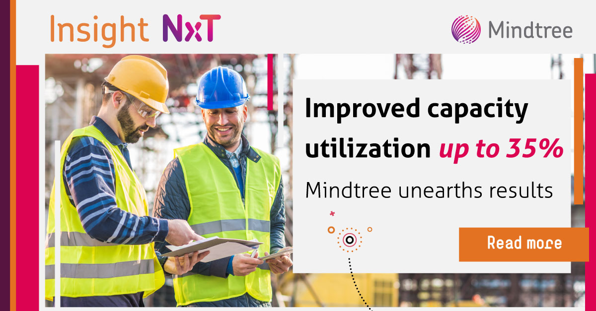 Mindtree_Ltd's tweet photo. For one of the world's largest EPC companies, access to data-driven insights about their construction fleet was imperative. Learn how Mindtree's Insight NxT solution helped them increase capacity utilization by nearly 35%. https://t.co/xadZtM3Mx1 #AI #IOT #ConnectedEnterprises https://t.co/gBYSYAqPRC