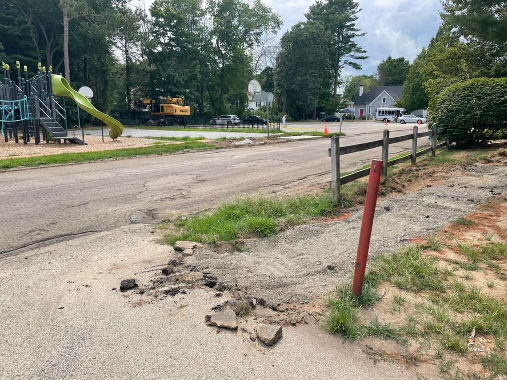 Lots happening on School Street. New road surfaces and new sidewalks are in the works.