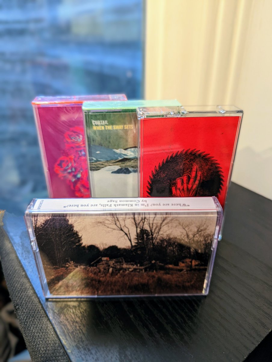 friendclubrecs's tweet photo. Down to three copies left of each of these tapes...

@powervioletrock 
@curtailmusic 
@OfficialEmery 
@commonsage_ https://t.co/gff2qk5rUc