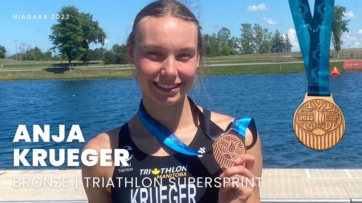 Team Manitoba (@teamtoba) on Twitter photo Triathlon's Anja Krueger grabs her second medal! 🥉 #teamtoba #herdofus
<a href="/MbTri/">Triathlon Manitoba</a>
<a href="/2022CanadaGames/">Niagara 2022 Canada Summer Games</a> Triathlon's Anja Krueger grabs her second medal! 🥉 #teamtoba #herdofus
<a href="/MbTri/">Triathlon Manitoba</a>
<a href="/2022CanadaGames/">Niagara 2022 Canada Summer Games</a>
