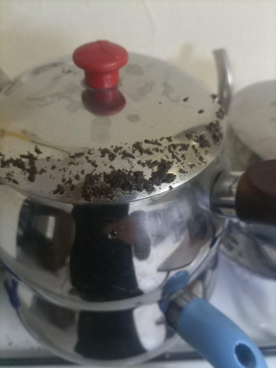 Küçük demliğin kapağını büyük demliğin üstüne koydum