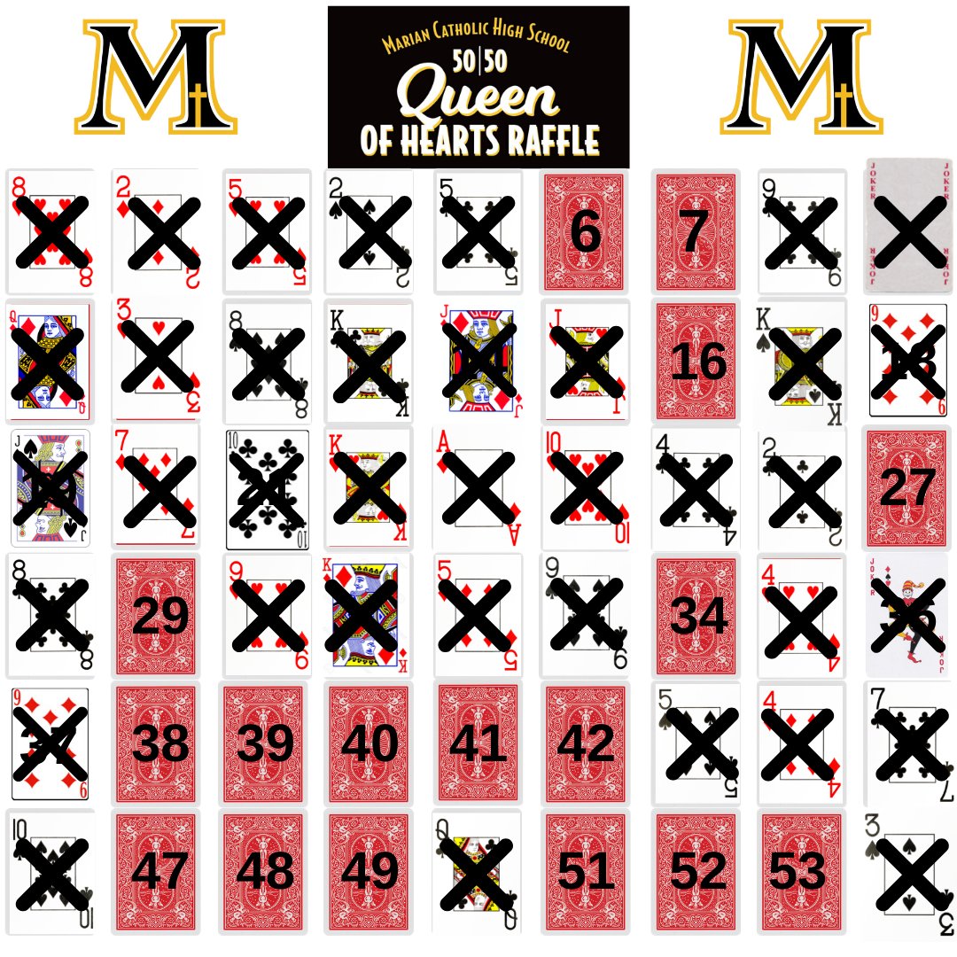 Will the Queen of Hearts be revealed tonight? Join us at the 8 p.m. drawing at Rudy's at Balagio for your chance to win! Only 17 numbers remain and the jackpot is $80,000.00! Good luck! #CelebrateMarian