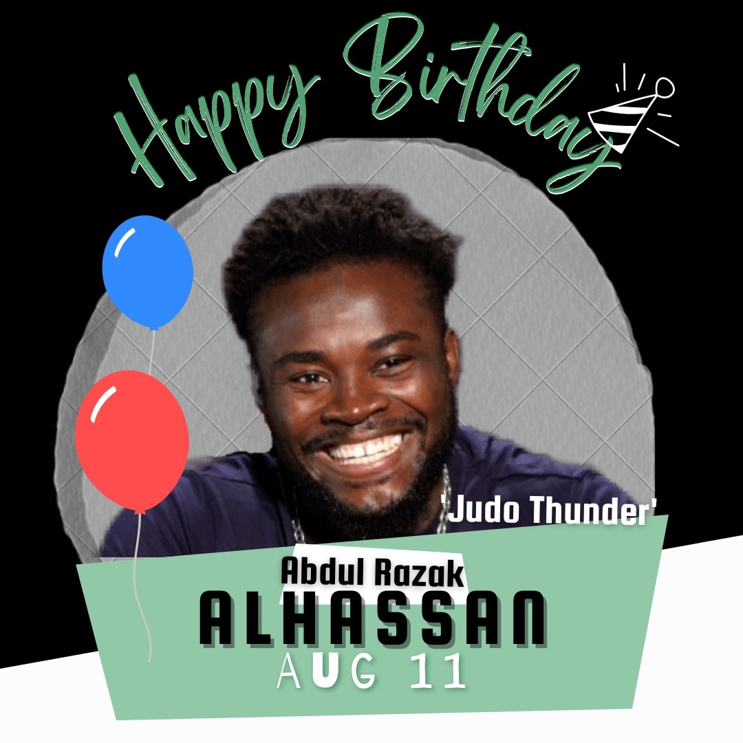 CombatSportsNG's tweet photo. Another Birthday Celebrant here, This one plans to eat until he can eat no more 😂🤣
We wanna wish @JudoRazak a very Happy Birthday 🎉🎂🥳 More wins for you and yours, Enjoy your day Champ 💪🏽 😊
#happybirthday #borninaugust #AugustBirthdayVote https://t.co/pa7AEXpRSO