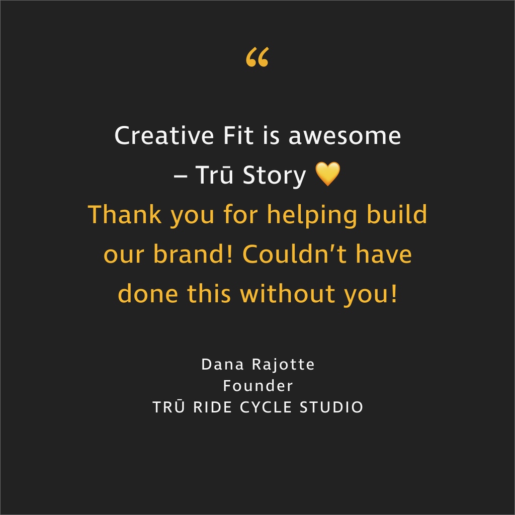 creativefitmkt's tweet photo. [Client Spotlight]: Creative Fit collaborated over the years with the good people at Trū Ride to plan and execute their brand strategy and branding from early days launch to expansion.⁠
⁠ https://t.co/X4CTqff4Wp