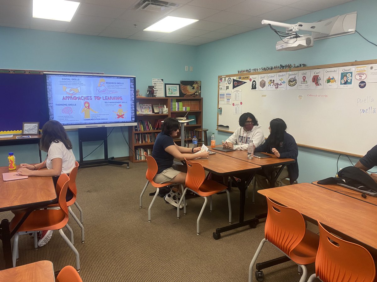 Using the <a href="/iborganization/">International Baccalaureate</a> Approaches to Learning to structure our reflection on #IBLatin1 and set goals for #IBLatin2 <a href="/WPSHighSchool/">WPS High School</a> #wpshs #wpsLatin