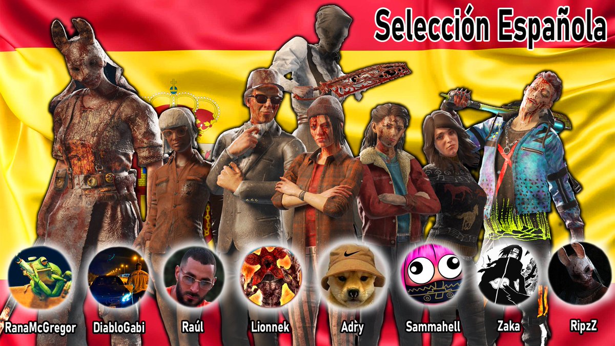 Y aquí está, el equipo español para el mundial de <a href="/ReudigRuediger/">ReudigRuedigerメ</a> . Tenemos muchas ganas de empezar con esto, espero que os guste el equipo!
@LaRanaMcgregor <a href="/Diablo9712/">Diablo_97</a> @ETNRaul_ <a href="/Lionnek_/">Lionnek</a> <a href="/Sammahell/">Sammahell</a> @LegaZaka 

Pronto más información, y gracias a <a href="/Sammahell/">Sammahell</a> por la pedazo de foto