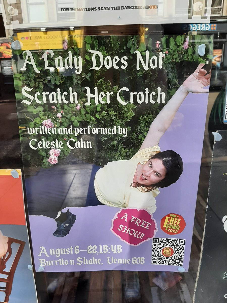 Another lady turning fairytales upside-down this year <a href="/edfringefest/">edinburgh festival</a> in <a href="/doesnotscratch/">A Lady Does Not Scratch Her Crotch</a>.
Rather than rewriting a story Celeste brazenly deconstructs how narrow messages imprinted in childhood inform experience - especially as women and blueprints ways she is breaking those boxes!