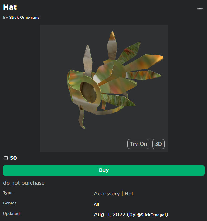 Atrocity Head  Roblox Item - Rolimon's