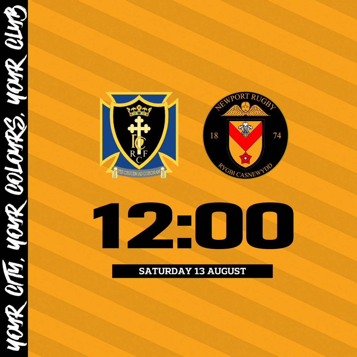 🕛 NEW KICK-OFF TIME | Saturday's game <a href="/DingsCrusaders/">Dings Crusaders</a> will now kick-off at the earlier time of 12pm. This is due to the very high air and pitch temperatures expected.

#COTP #YmlaenCasnewydd