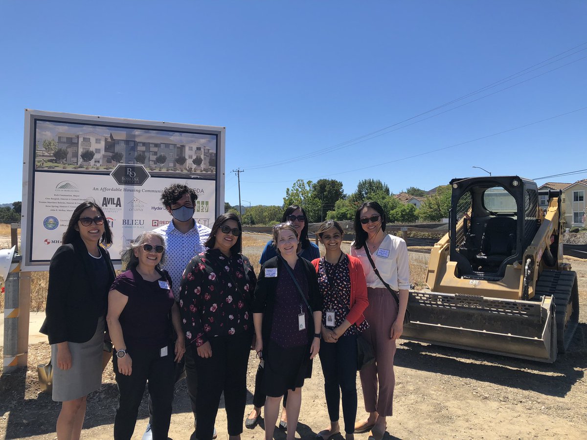 Consuelo4800's tweet photo. Today I stood with my friend and colleague Rebecca Garcia from @CityofMorganHil to celebrate the groundbreaking of Royal Oaks. We shared the story of how we started working together and our dream of building #agworkerhousing. That dream is finally a reality, 30 units coming soon. https://t.co/XCUbKY09Uw