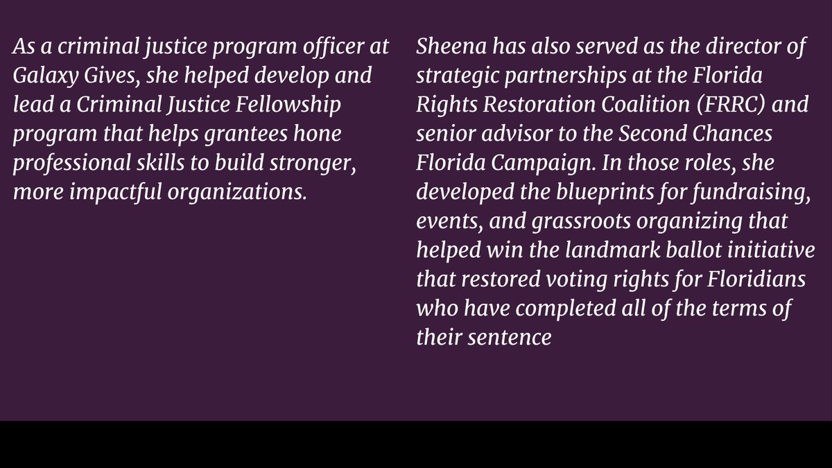 _FJAN_'s tweet photo. Get to know your conference speaker @sheena_meade @CleanSlate_Init !

#FJAN #ForwardTogether #ForwardJustice #Groundingthesouth #conferencespeaker https://t.co/roJt9JxNUk