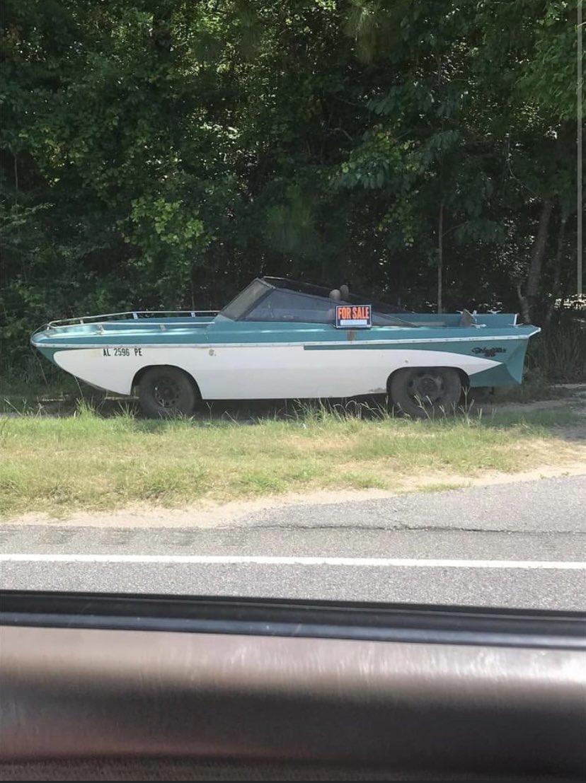 These gas prices got mermaid man selling his boar mobile