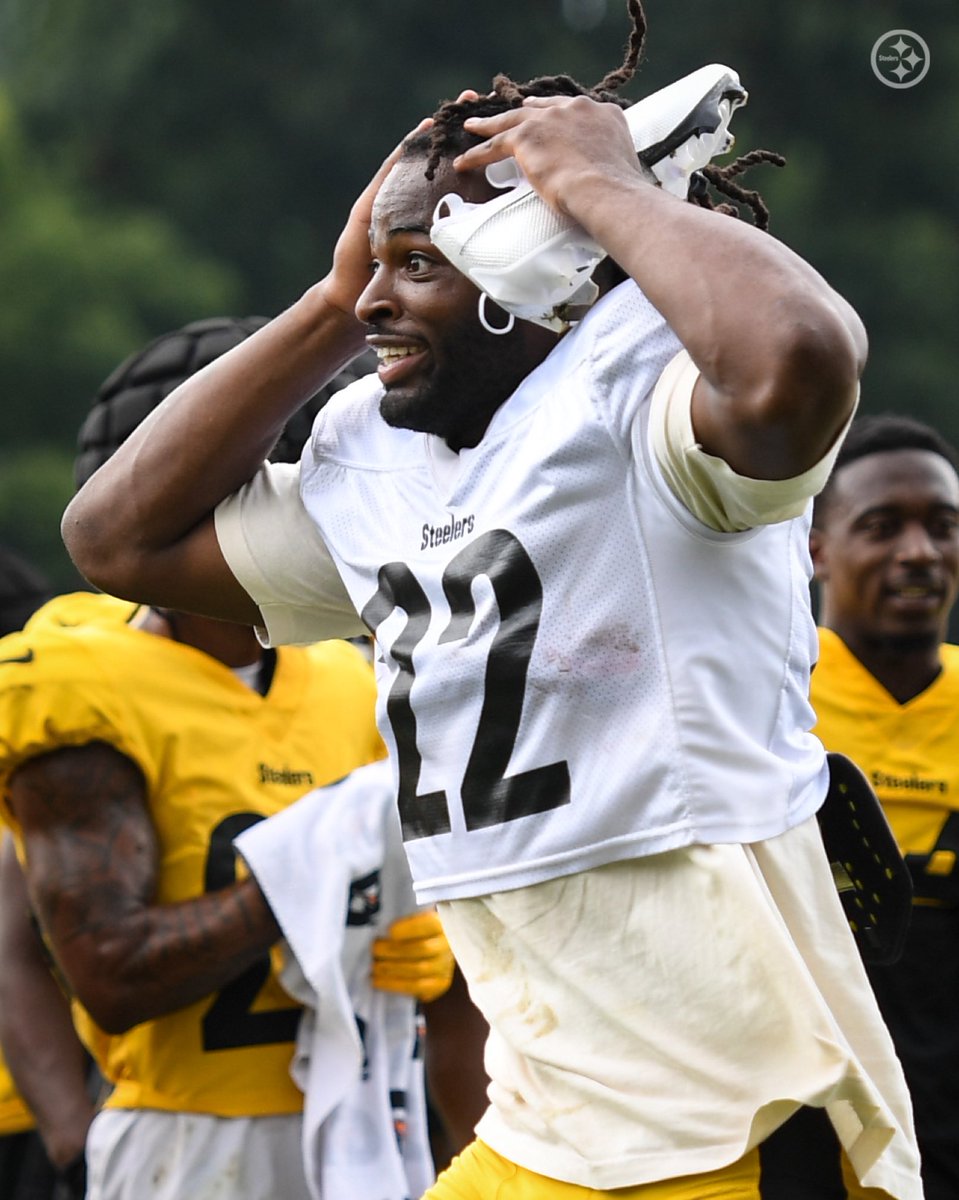 steelers's tweet image. The play:                      The reaction: