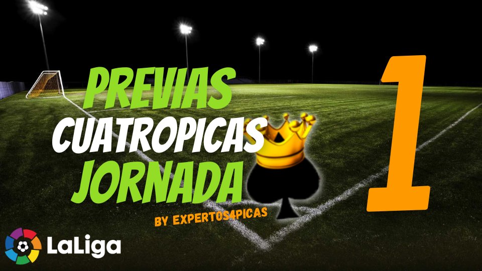 ♠️♠️♠️

Hemos vuelto!! <a href="/LaLiga/">LALIGA</a> vuelve y nuestras Previas también, ya está aquí la Previa de la Jornada 1 🔥🔥

La mejor previa 🚦de los mejores expertos 👨‍💻👨‍💻en <a href="/cuatropicas/">Cuatro Picas ♠️</a> !!🤩

Cronistas 📊 11 probables 🎯 Recomendados 🔝

Gana 🏆 tu liga desde la J1 👇🏻

cuatropicas.com/2022/08/12/pre…