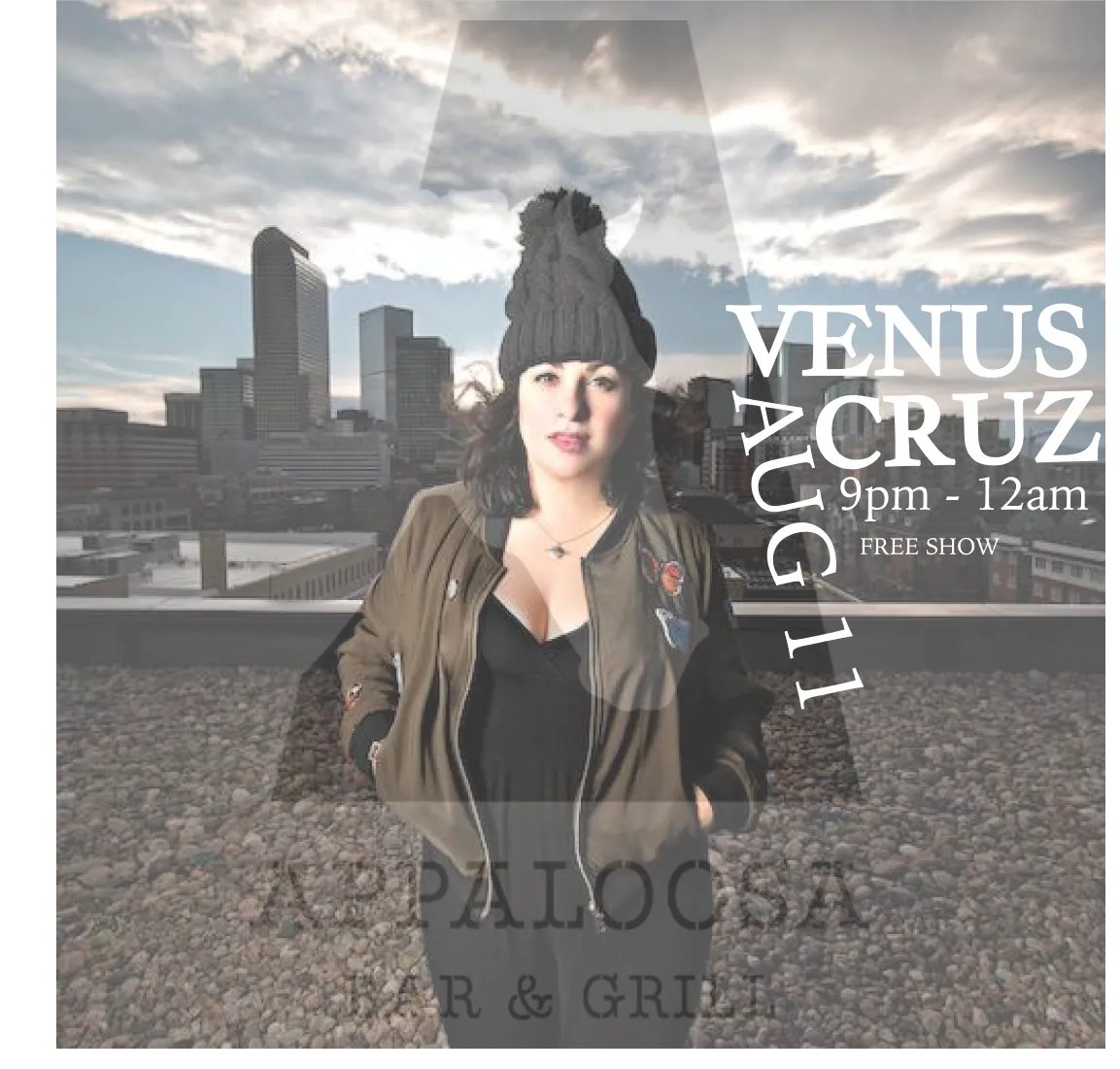 appaloosagrill's tweet photo. Come see Venus Cruz perform tonight at The Horse!
No Cover Charge.
#AppaloosaGrill #LiveFromTheHorse #eatdrinkplaylocal #16thstreetmall #oasisonthemall #denvermusicscene #milehighcity #thingstodoindenver #denvercolorado #livemusicdenver #denverlocal #denvermusic #5280 https://t.co/ujvgy1WCwv