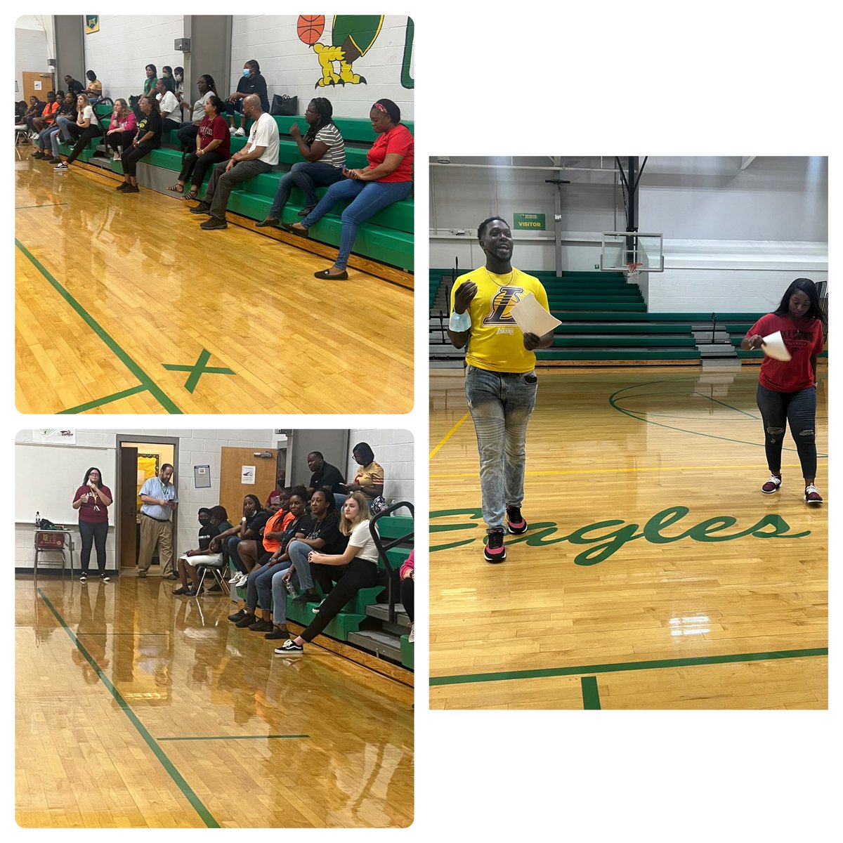 Led by our own Ms. Anoruo and Mr. Singleton, the privilege walk allowed the staff to reflect on their past and present and compare and contrast their experiences with those of our students. <a href="/EducatorAnoro/">Dr. Anoro</a>
