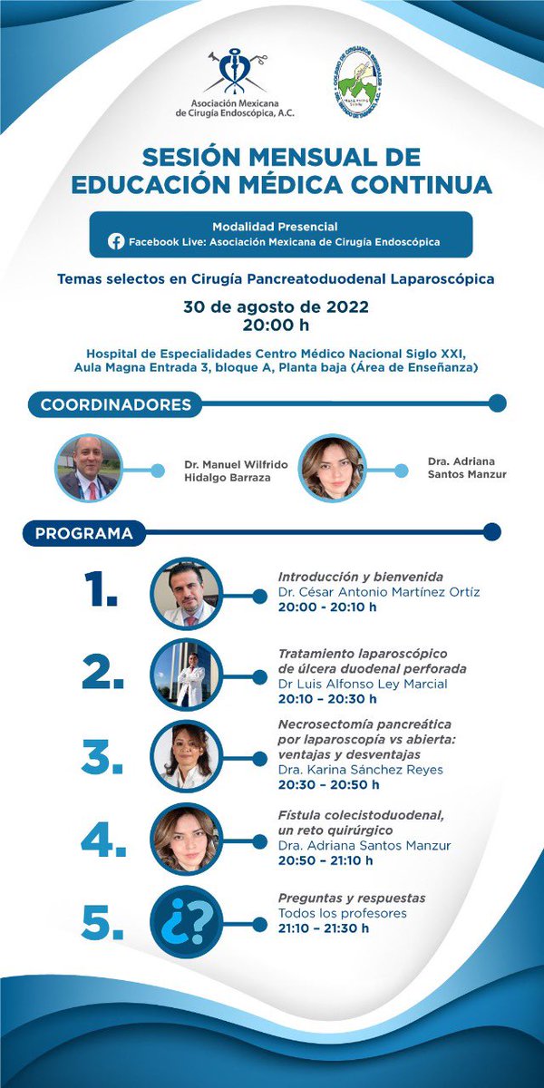 willovich's tweet image. Los invitamos a nuestros próximos eventos académicos de educación medica continua de #amce