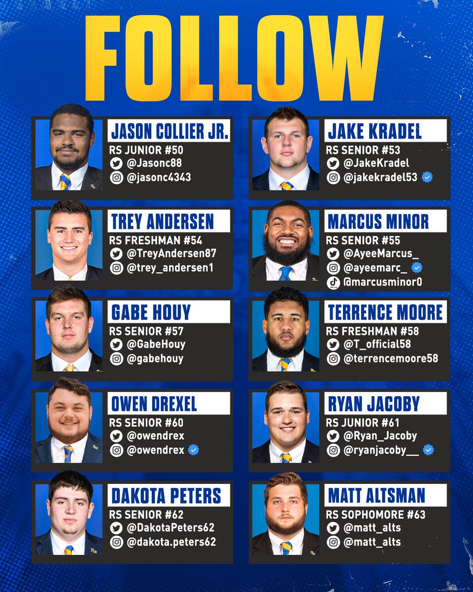 ChrisD7779311's tweet photo. @on3 @TheWolverineOn3 @BGInews @LettermenRow @DawgsHq Terrible list🤦🏾‍♂️ Pitt OLine is definitely top 10 in CFB🏈 #H2P #Hoggs #WeNotMe https://t.co/6MuR4ozsok