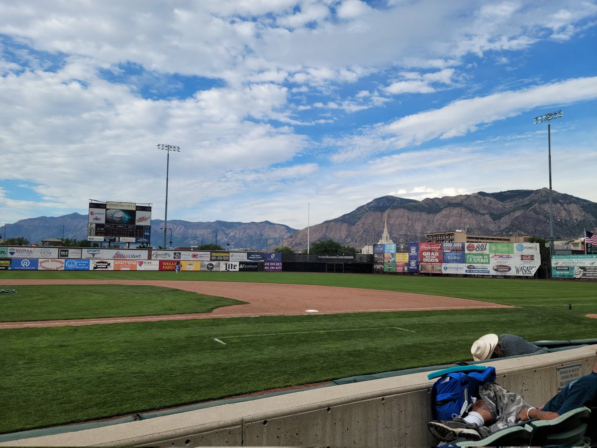 Pretty nice setting for a minor league baseball game,  plus $2 beers! Sounds like a good ending to vacation!