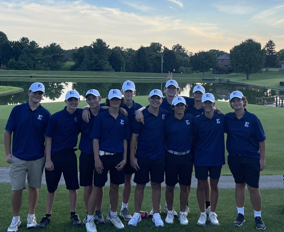 EaglesGolf's tweet photo. Boys JV Golf wins another match. Beat South Oldham 152-194.  Junior David Sutherland with a low score of 34, 2 under par for 9 holes at Sleepy Hollow. Go Eagles! https://t.co/XhNUNSoIEb
