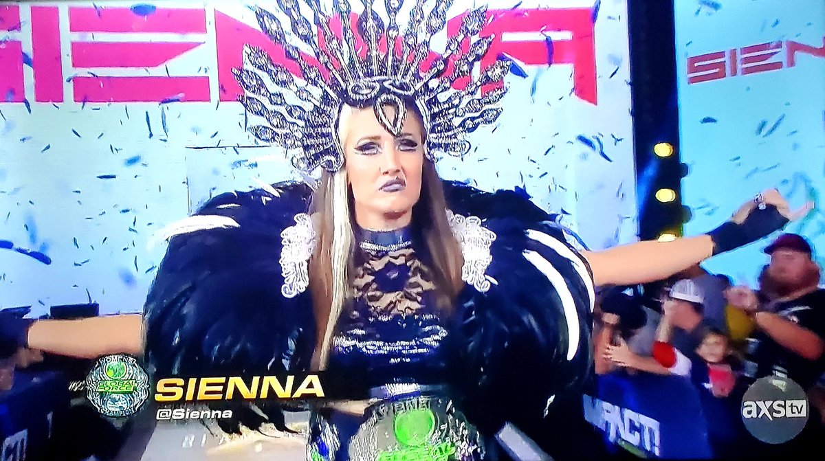 AdrianCGalaviz's tweet image. .@Sienna on #ImpactIn60 featuring highlights of her career!🖤👏 #PinkiesUp 
#ImpactWrestling
#IMPACTonAXSTV