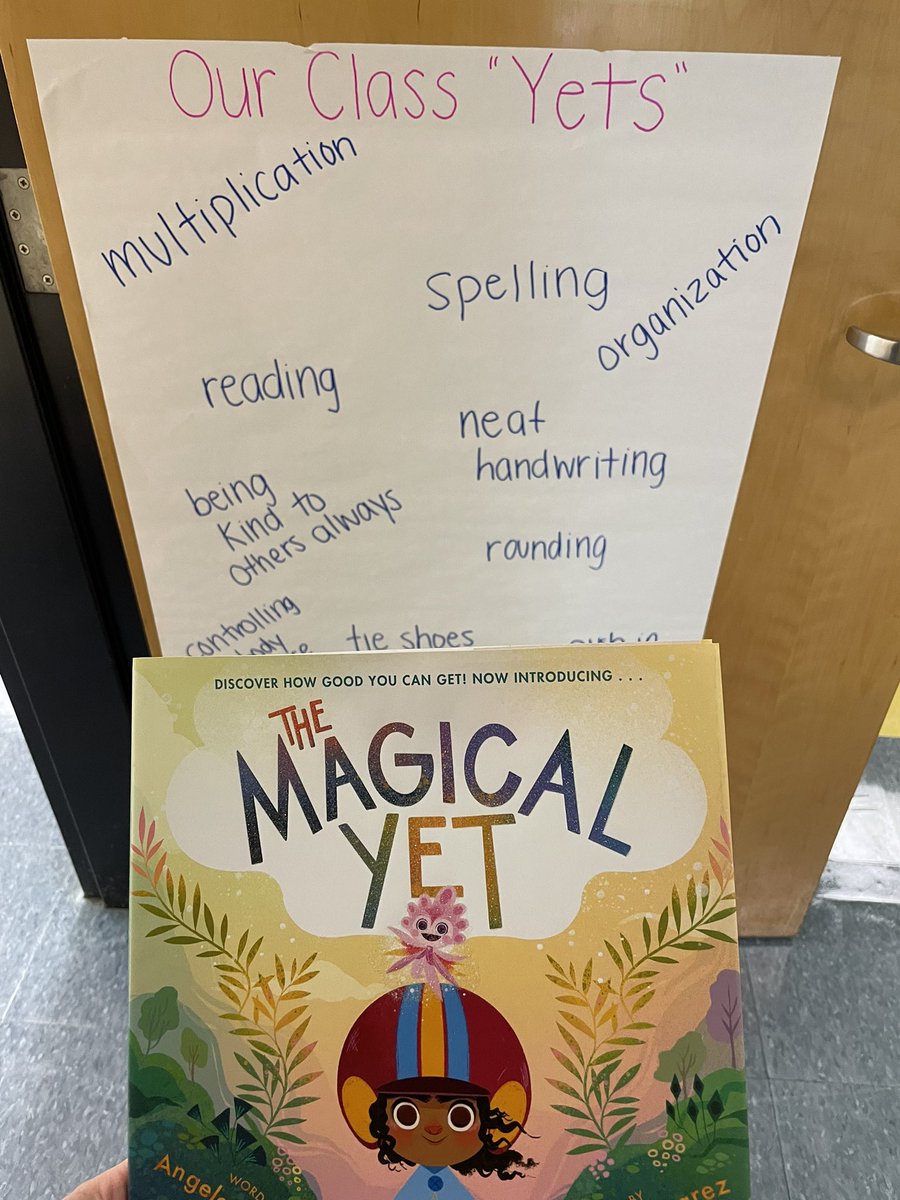 This year is all about shifting mindset. What better way than to read and learn about the magical yet. Thank you <a href="/DolphinPTO/">DSES PTO</a> for your donation and constant support. #growthmindset #magicalyet <a href="/DunwoodySprings/">DunwoodySpringsElem</a>