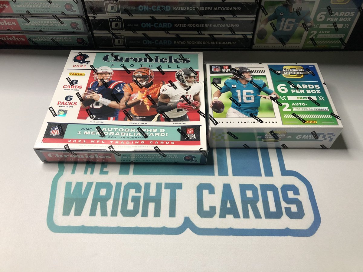 TheWrightCards's tweet image. ‼️ Break #60 ‼️

1x 21' Chronicles Hobby
1x 21' Contenders Optic
4 Autos, 1 mem🏈

🔥ABOUT 1/3 FULL🔥

22 Teams left🚨PYT starting @ 10$!⏬

Breaks when FULL on YT live!🎯@Hobby_Connect @sports_sell @CardboardEchoes @BreakerHQ_ @DailySportcards @ILOVECOLLECTIN1 @HobbyRetweet_