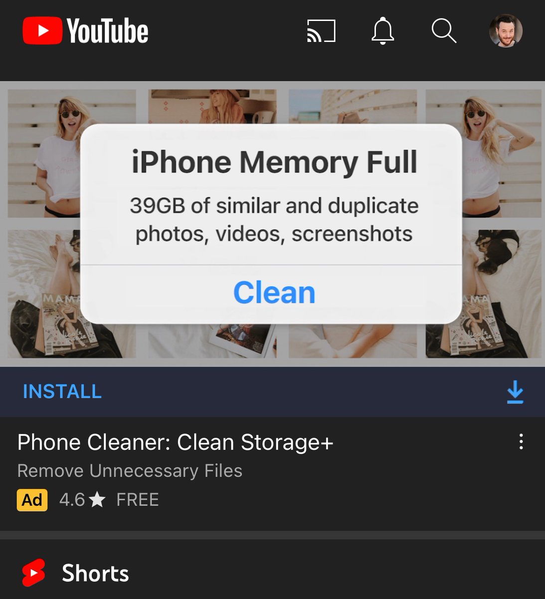 D_Callahan_'s tweet photo. It’s hilarious how YouTube is very quick to remove/censor content but allows deceptive ads like this https://t.co/VdEjsJGpz0